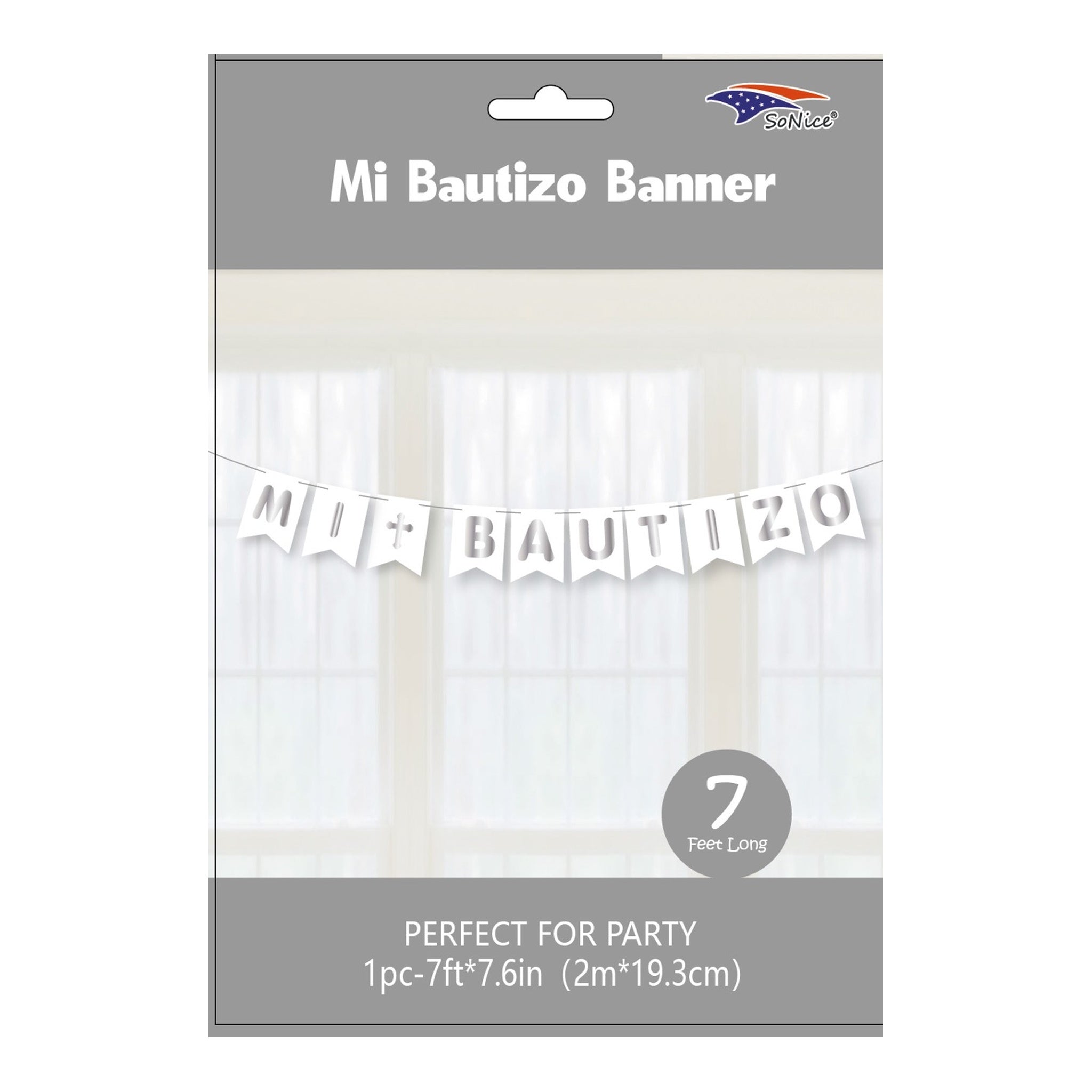 Banner Mi Bautizo Silver